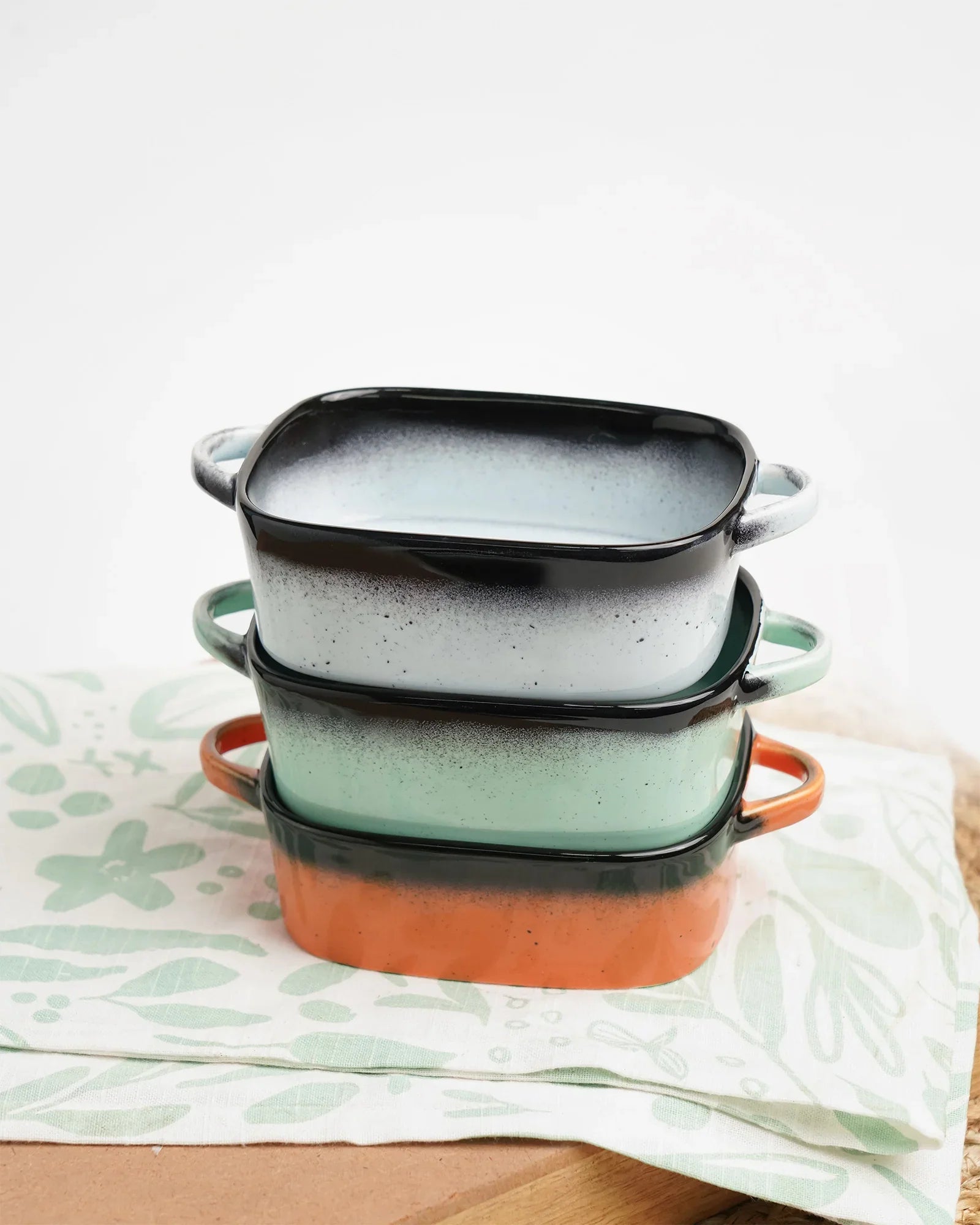 Prisma Fine Porcelain Rectangle Casserole – 14 cm | 400 ml Oven-to-Table Dish - Vola Global