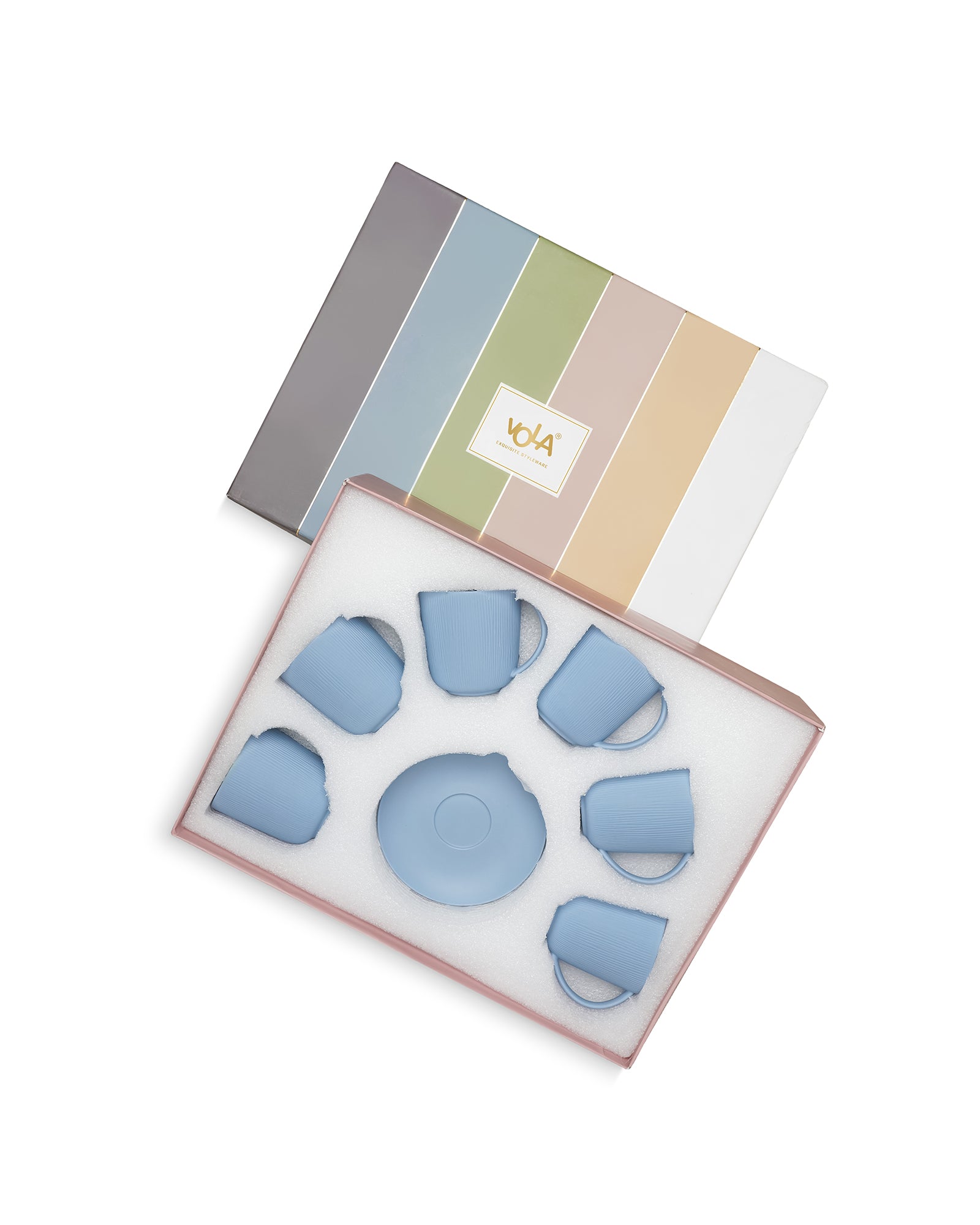 Vogue Conical Fine Porcelain Cup &amp; Saucer Set of 12 – Modern Tapered Design for Tea &amp; Coffee