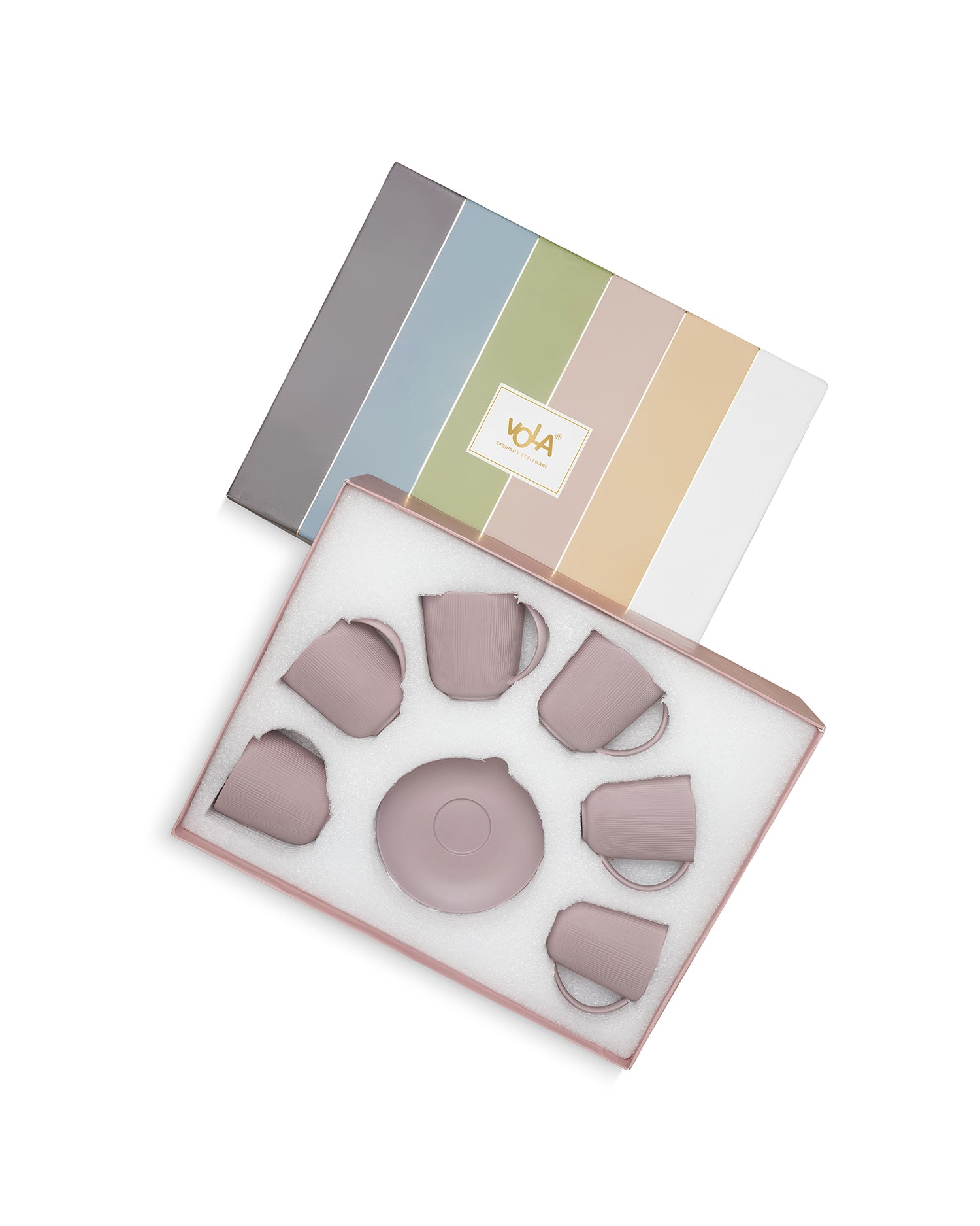 Vogue Conical Fine Porcelain Cup &amp; Saucer Set of 12 – Modern Tapered Design for Tea &amp; Coffee