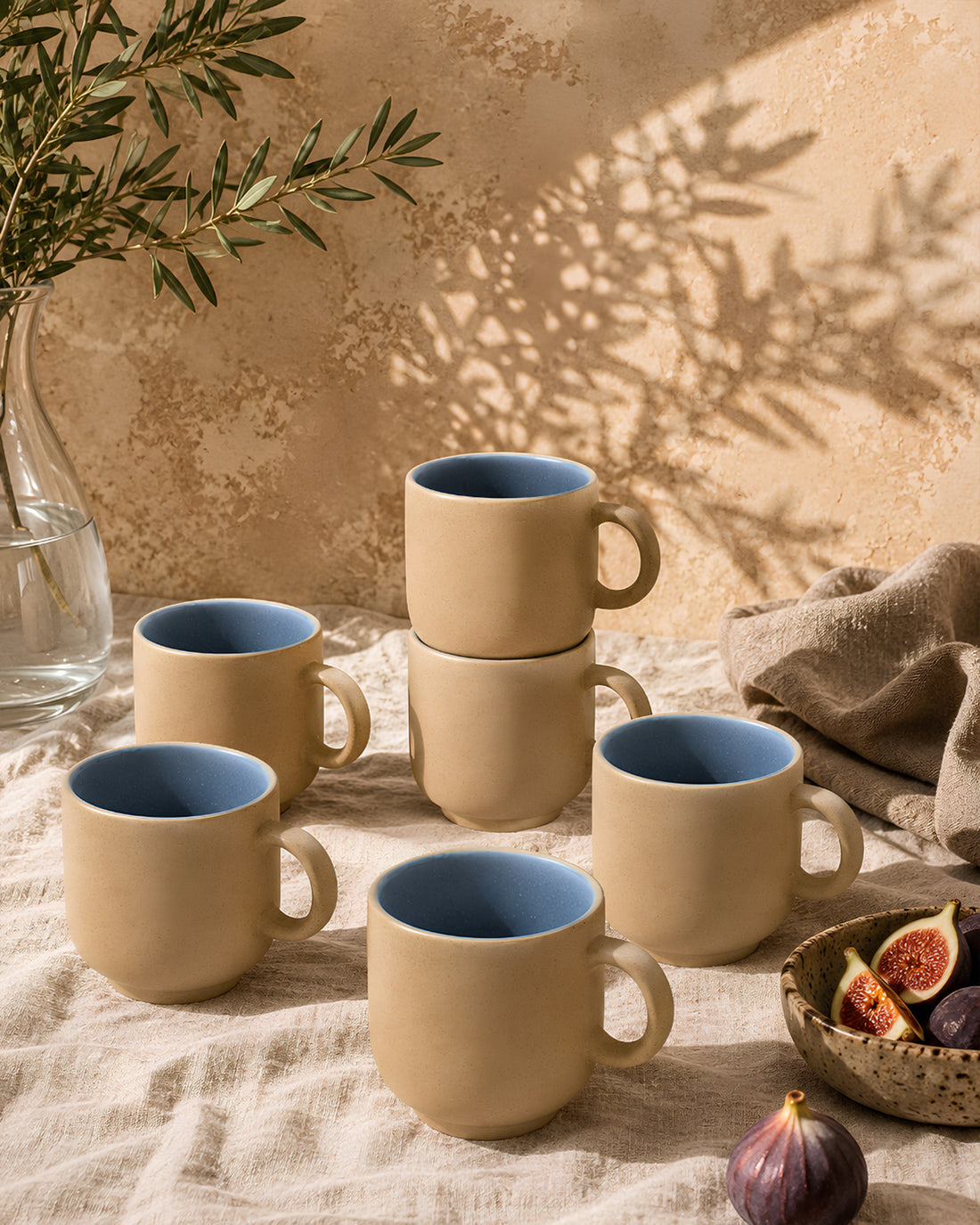 Earthen Soul Mugshot Set | 6 Mugs | Earth Porcelain