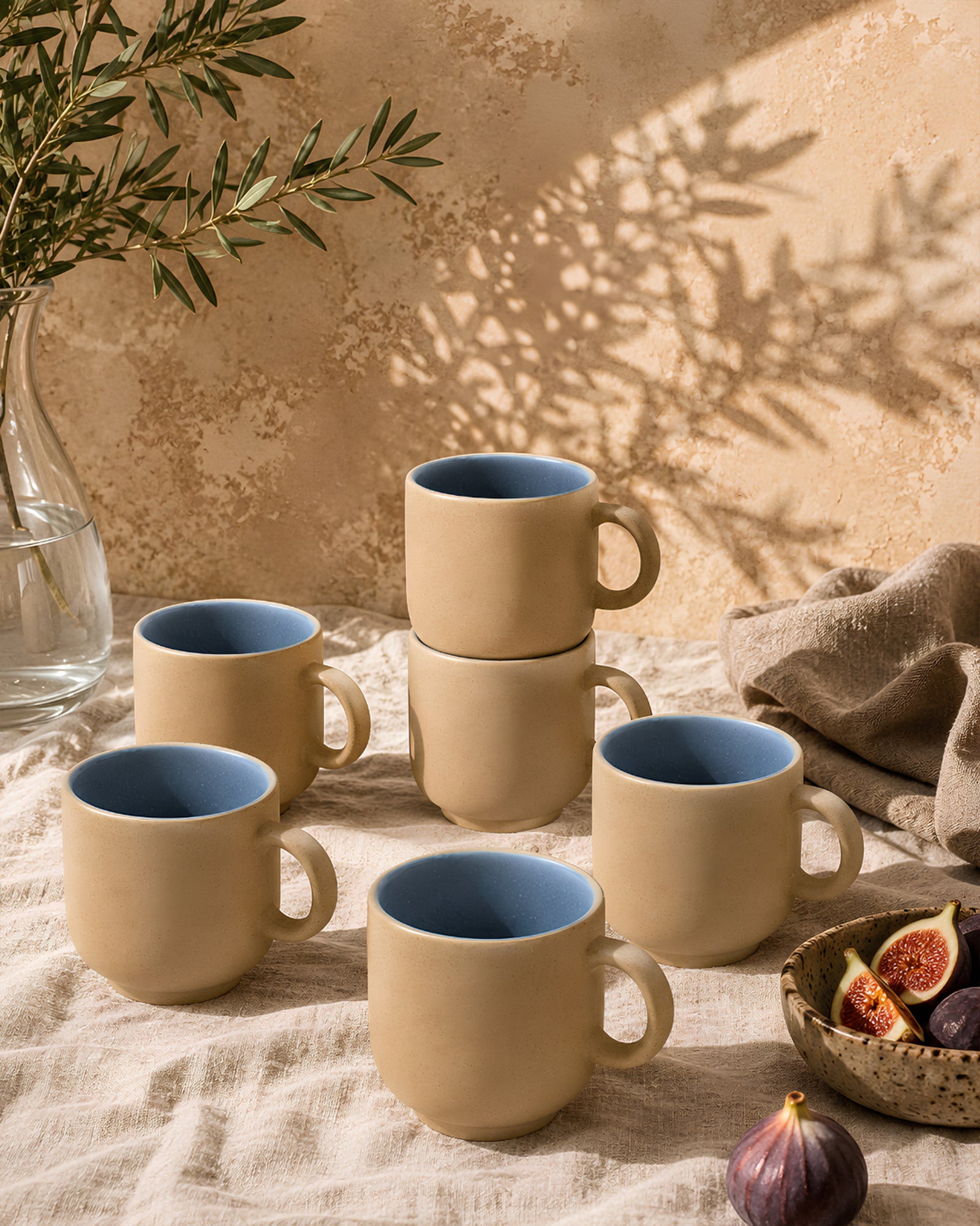 Earthen Soul Mugshot Set | 6 Mugs | Earth Porcelain