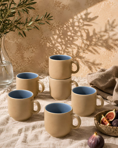 Earthen Soul Mugshot Set | 6 Mugs | Earth Porcelain