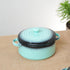 Prisma Round Casserole with Lid Mint Green -  Fine Porcelain Cook and Serve Bowl | Elegant Kitchen Serveware