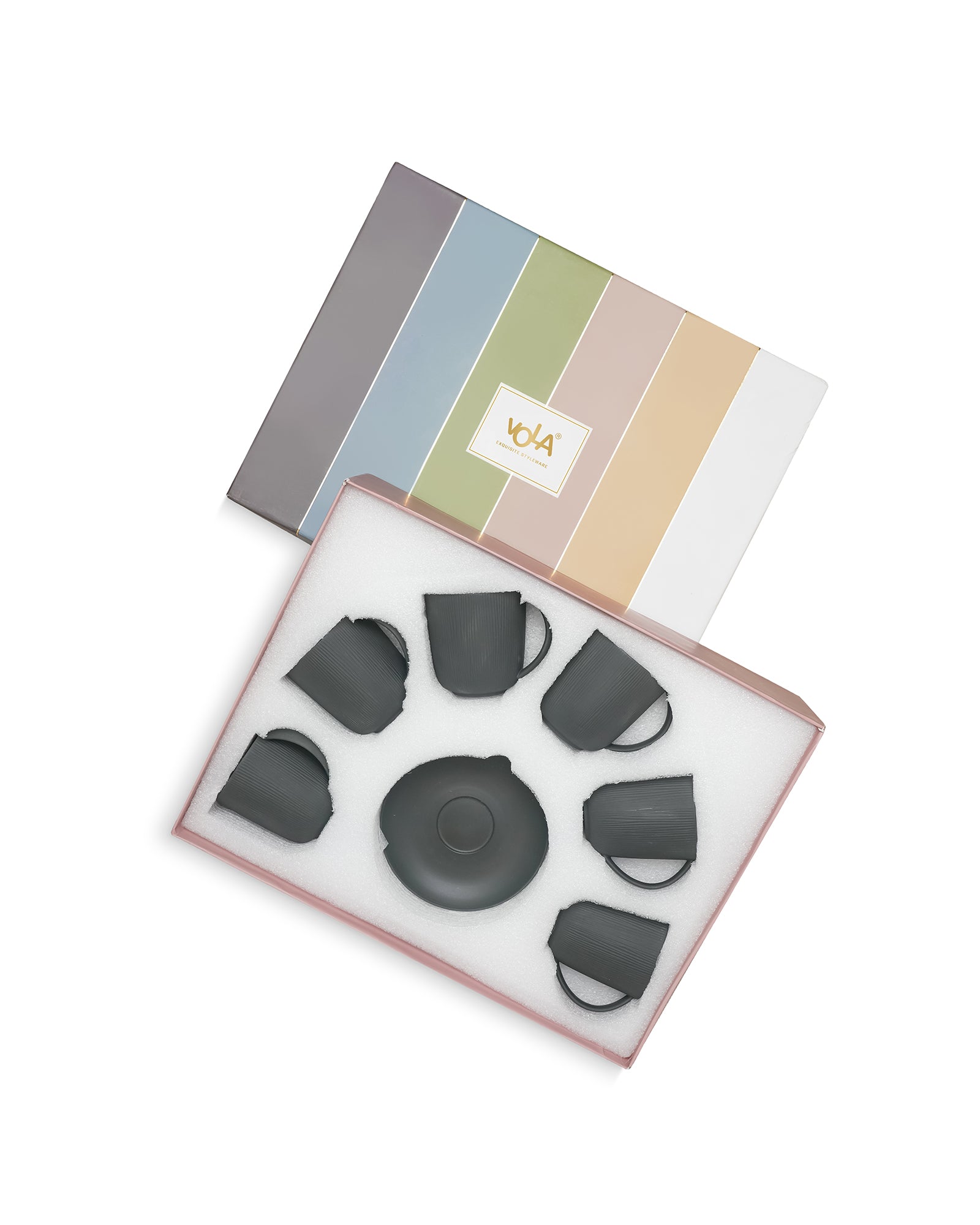 Vogue Conical Fine Porcelain Cup &amp; Saucer Set of 12 – Modern Tapered Design for Tea &amp; Coffee