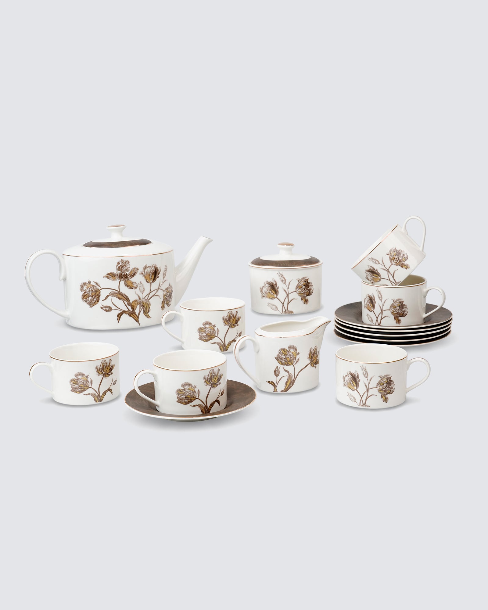 Vola Sepia Garden 17-Piece Limited Edition Tea Set