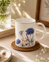 Vola Jardin Blue LEGACY Collection 320ml Gold Rim Mug