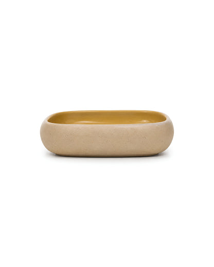 Earthen Soul Recta Set | 3 Rectangle Bowls | Earth Porcelain