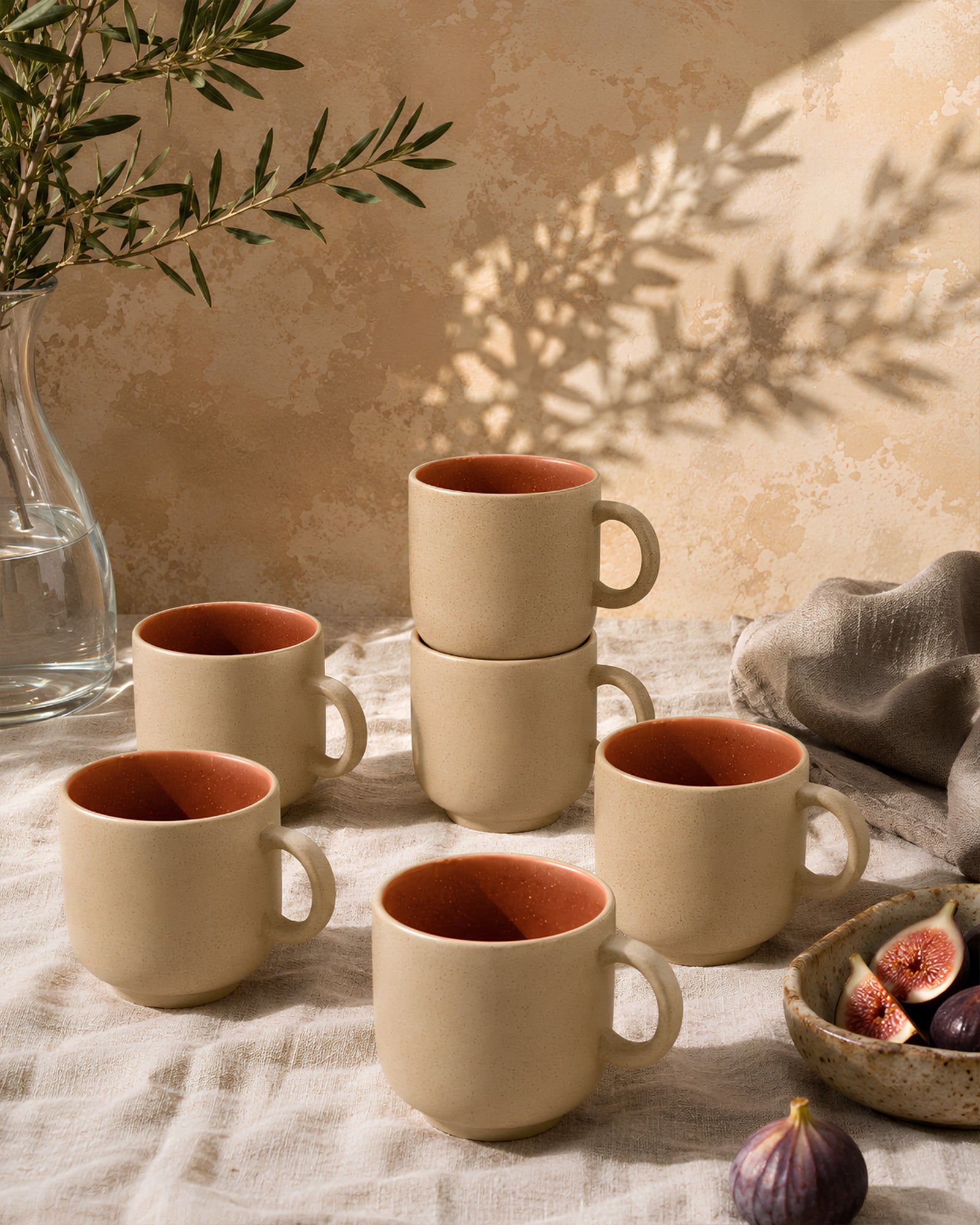 Earthen Soul Mugshot Set | 6 Mugs | Earth Porcelain