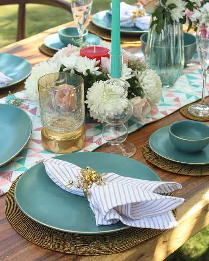 Viridian Green || Bloom Dinner Set (23pcs)