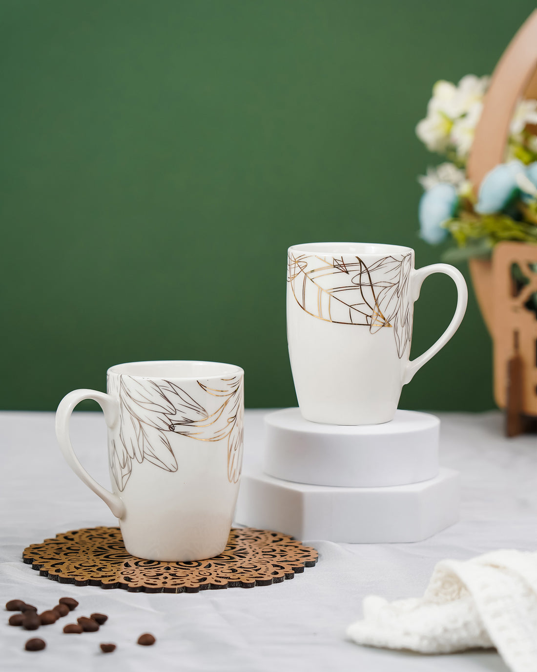 Fiori Mug Set of 2 _ Elevate Every Sip with Timeless Elegance