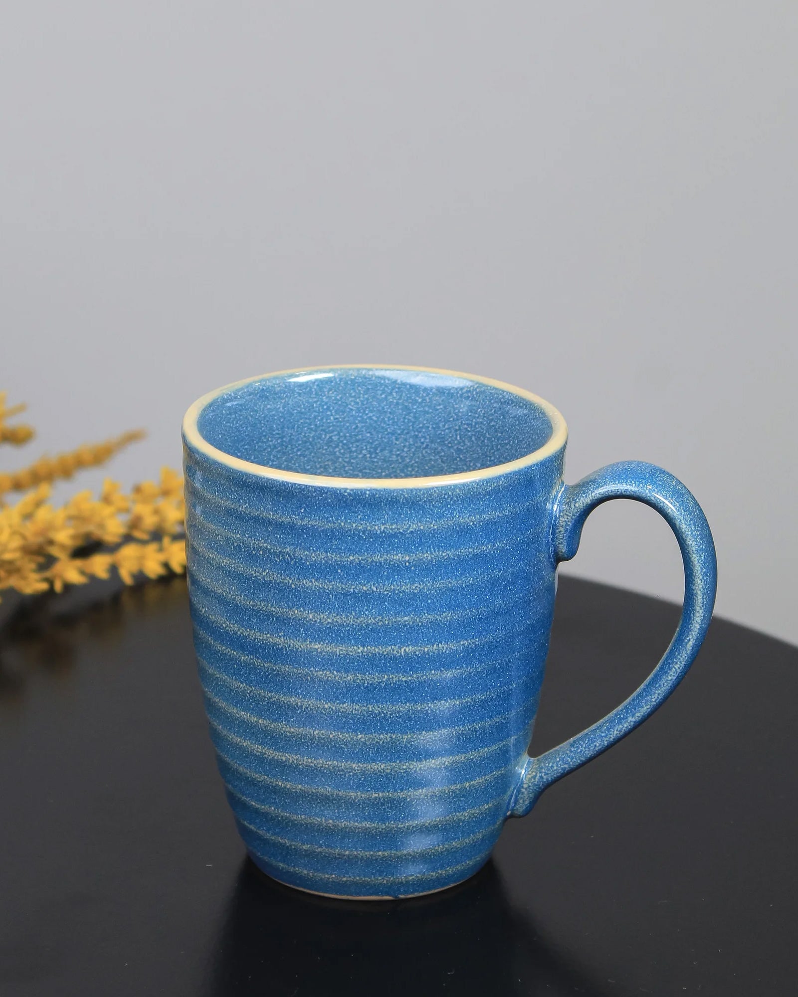 MEDIUM TEAL / Single * 300ml || Organic Porcelain Coffee Mug | Natural Colors