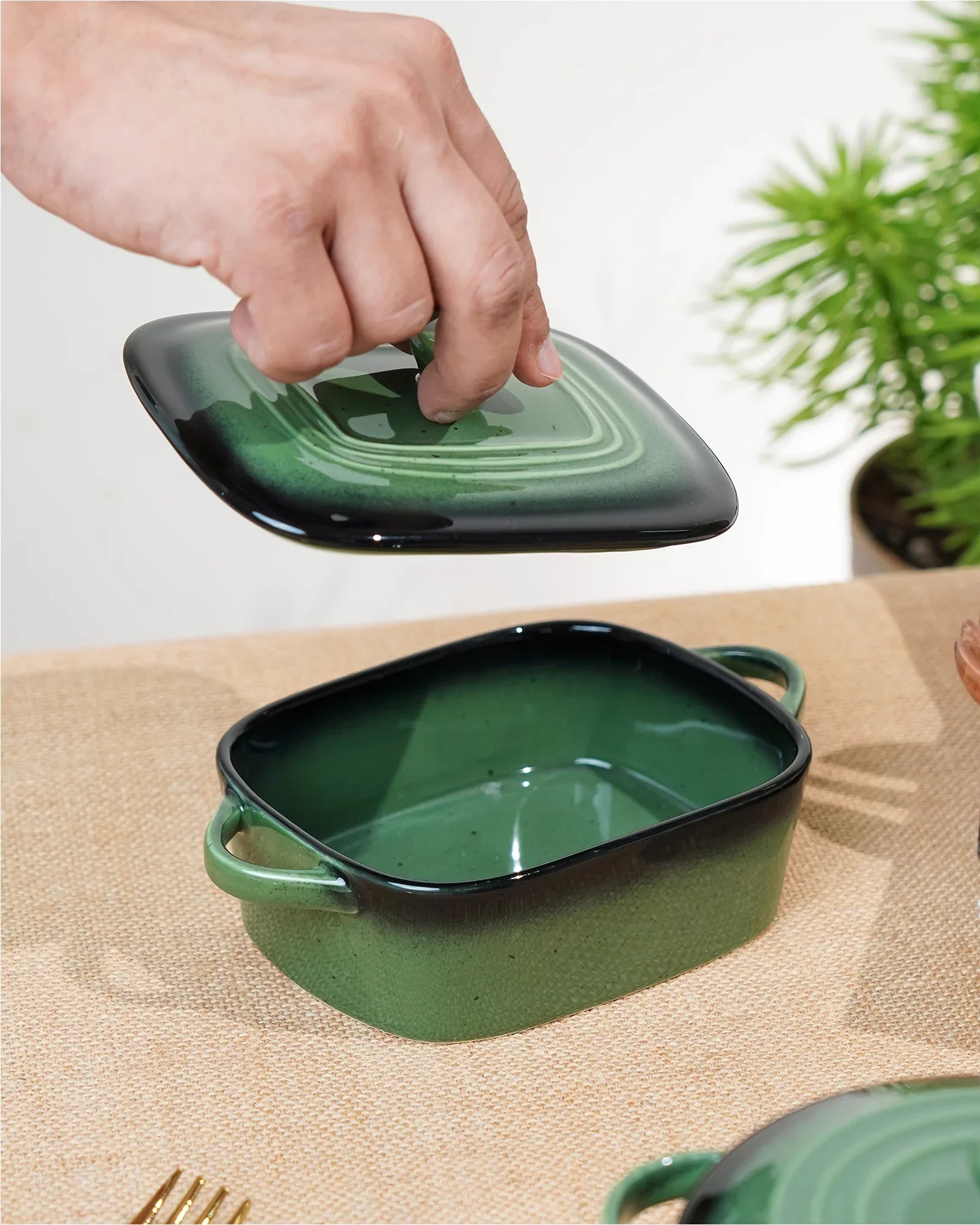 Prisma Fine Porcelain Rectangle Casserole – 14 cm | 400 ml Oven-to-Table Dish - Vola Global