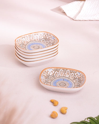 Morocoo || Pixel Collection Rectangle Bowl_ Set of 6_12cm