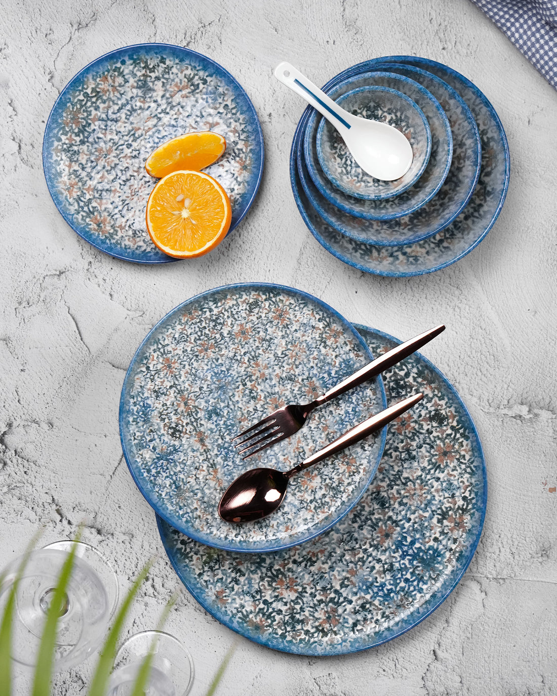 35 Pcs || Pixel Collection Dinnerware - Marrakesh