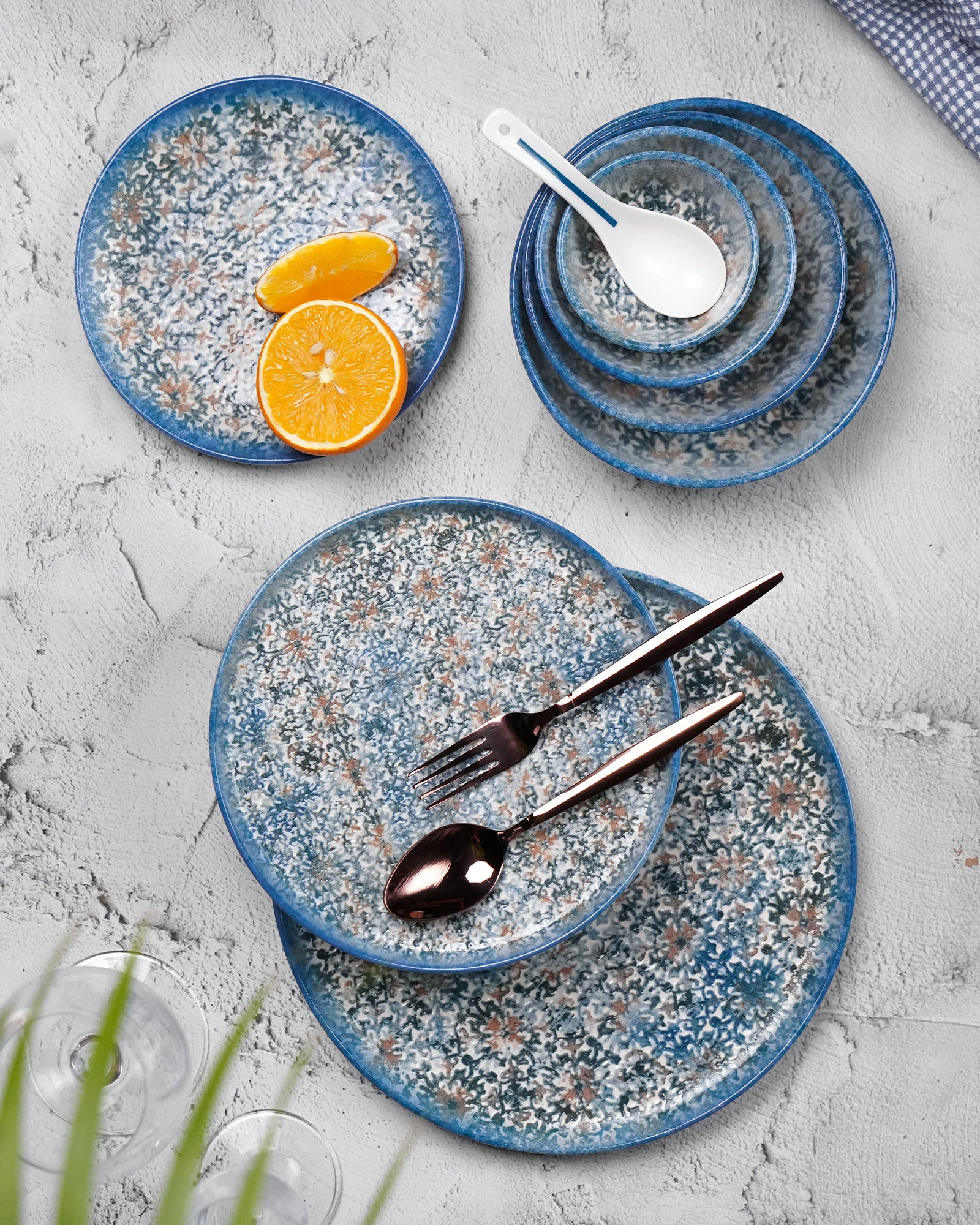 35 Pcs || Pixel Collection Dinnerware - Marrakesh