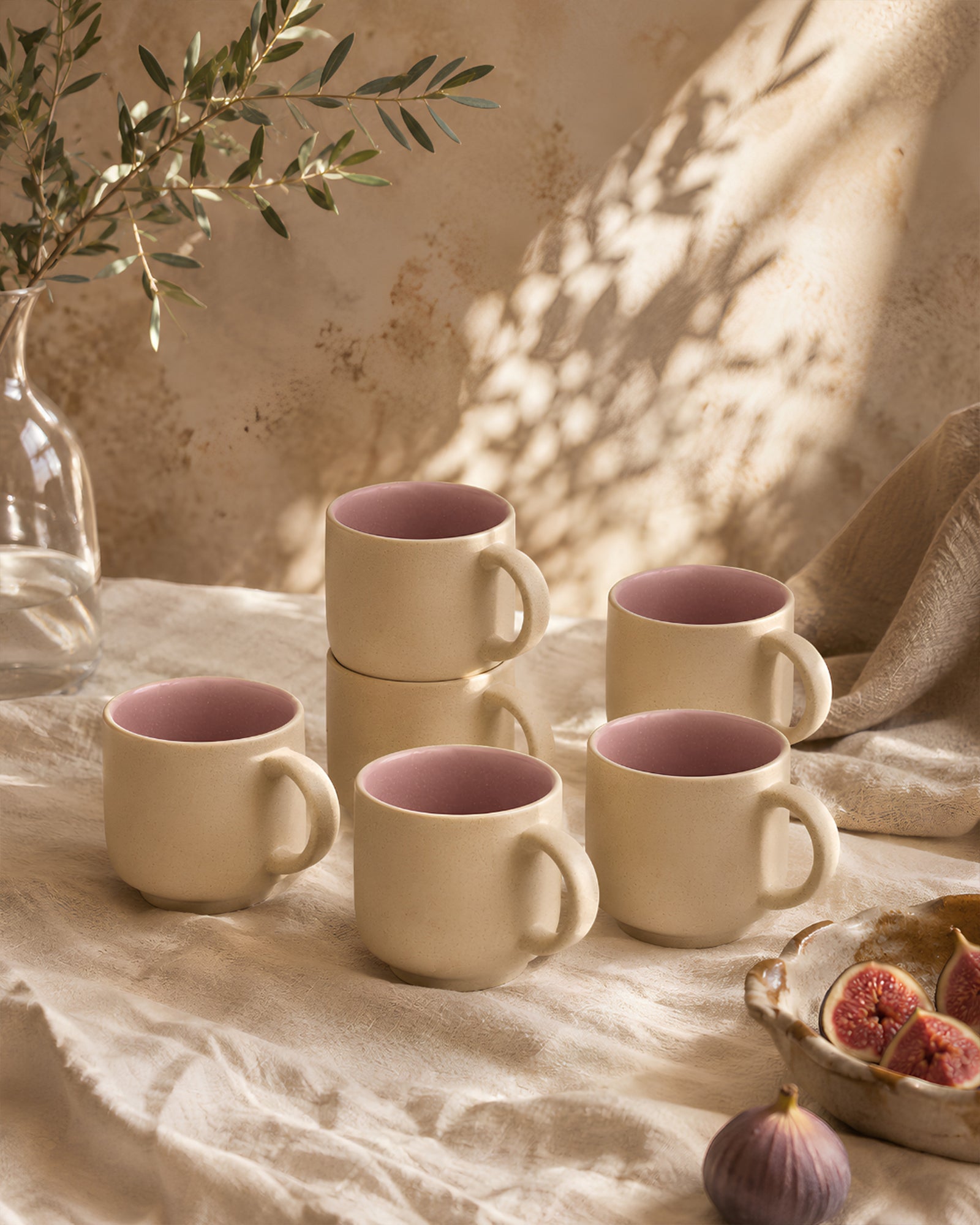 Earthen Soul Mugshot Set | 6 Mugs | Earth Porcelain
