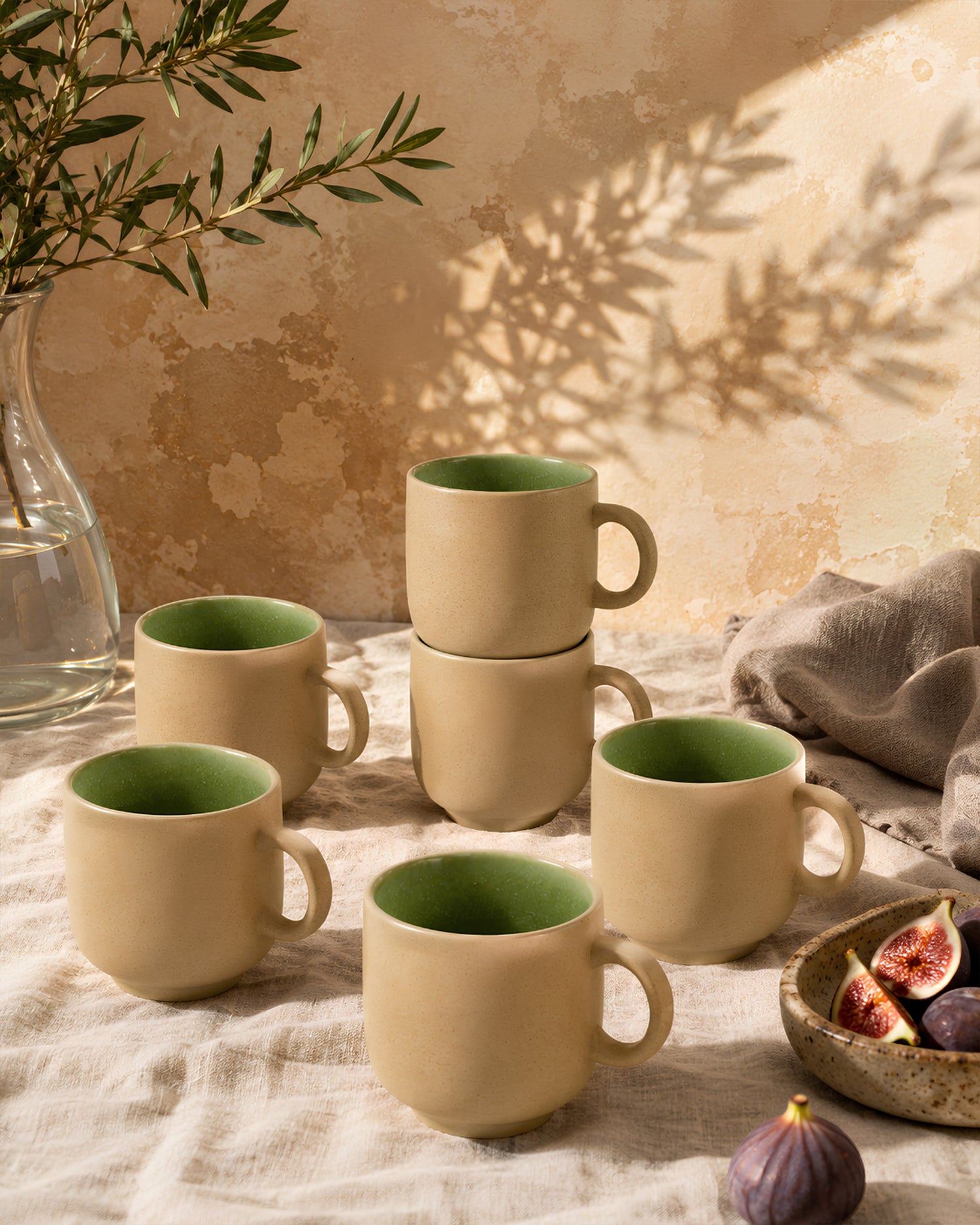 Earthen Soul Mugshot Set | 6 Mugs | Earth Porcelain