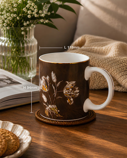 Vola Sepia Garden 320ml Gold Mug | Legacy Collection