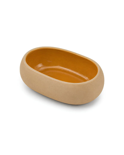 Earthen Soul Oval Set | 3 Oval Bowls | Earth Porcelain