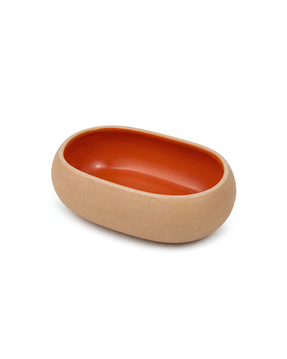 Earthen Soul Oval Set | 3 Oval Bowls | Earth Porcelain