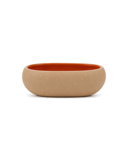 Earthen Soul Oval Set | 3 Oval Bowls | Earth Porcelain