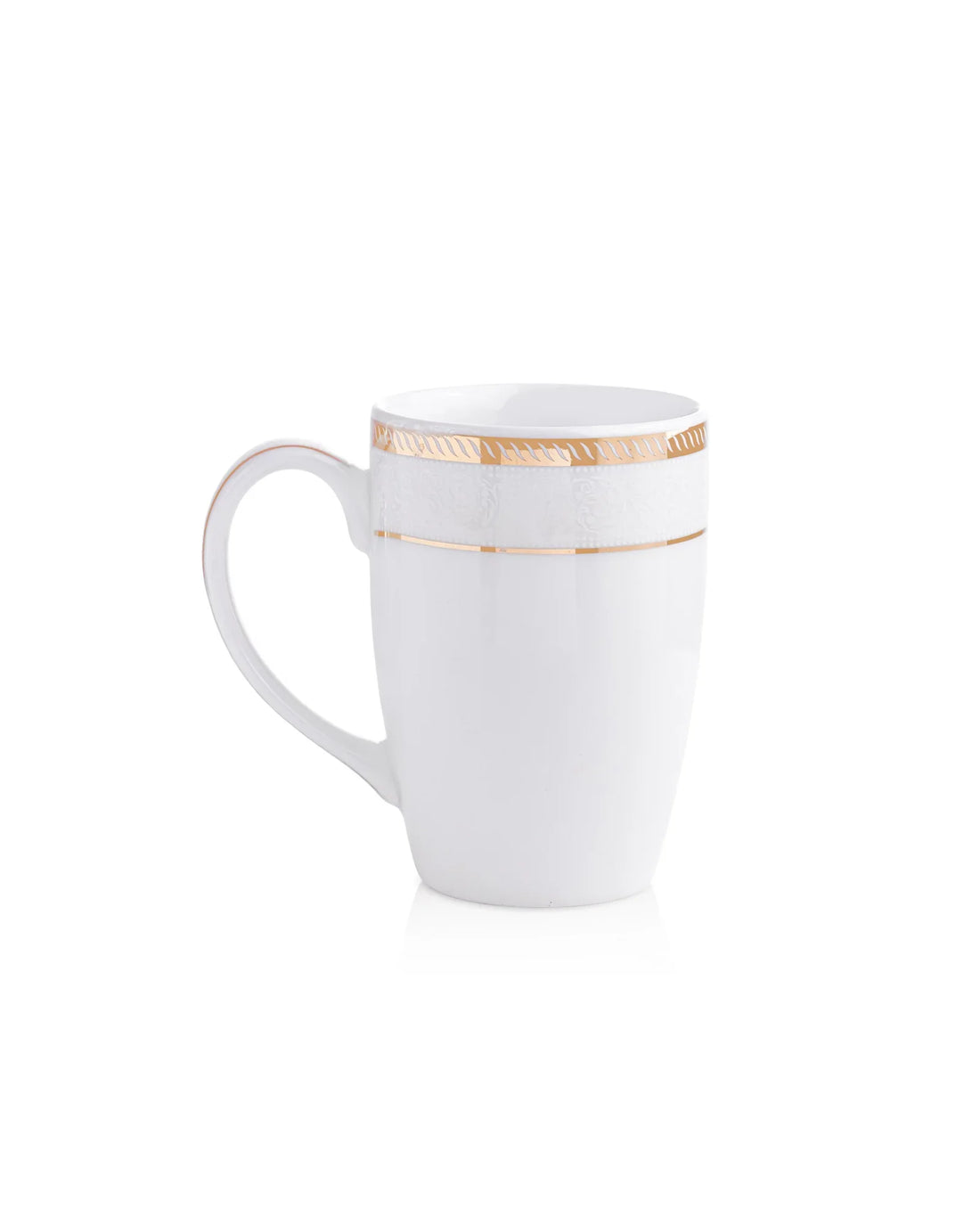 Stellar Collection Fine Porcelain Scroll Mug Set of 2 – Artistic Scroll Pattern for Tea &amp; Coffee - Vola Global