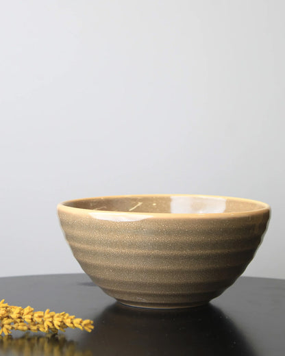 Sepia brown || Organic big bowl - Set of 2