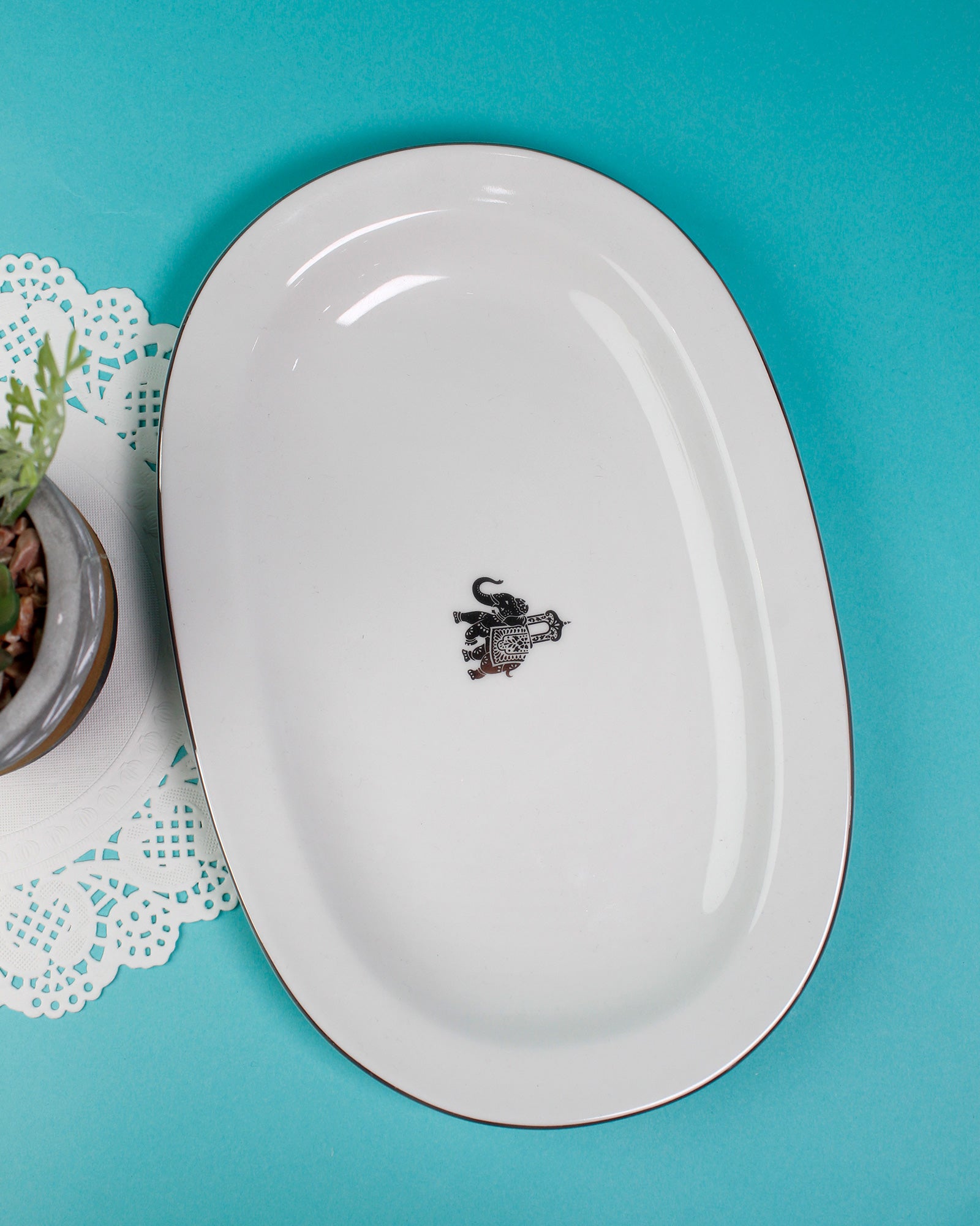 Gaj Oval Platter - Single pc (Large)