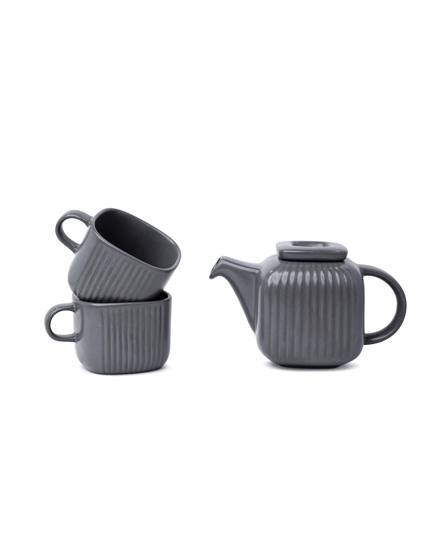 Pebble grey || Bloom Tea Trio: Elevate Your Tea Time
