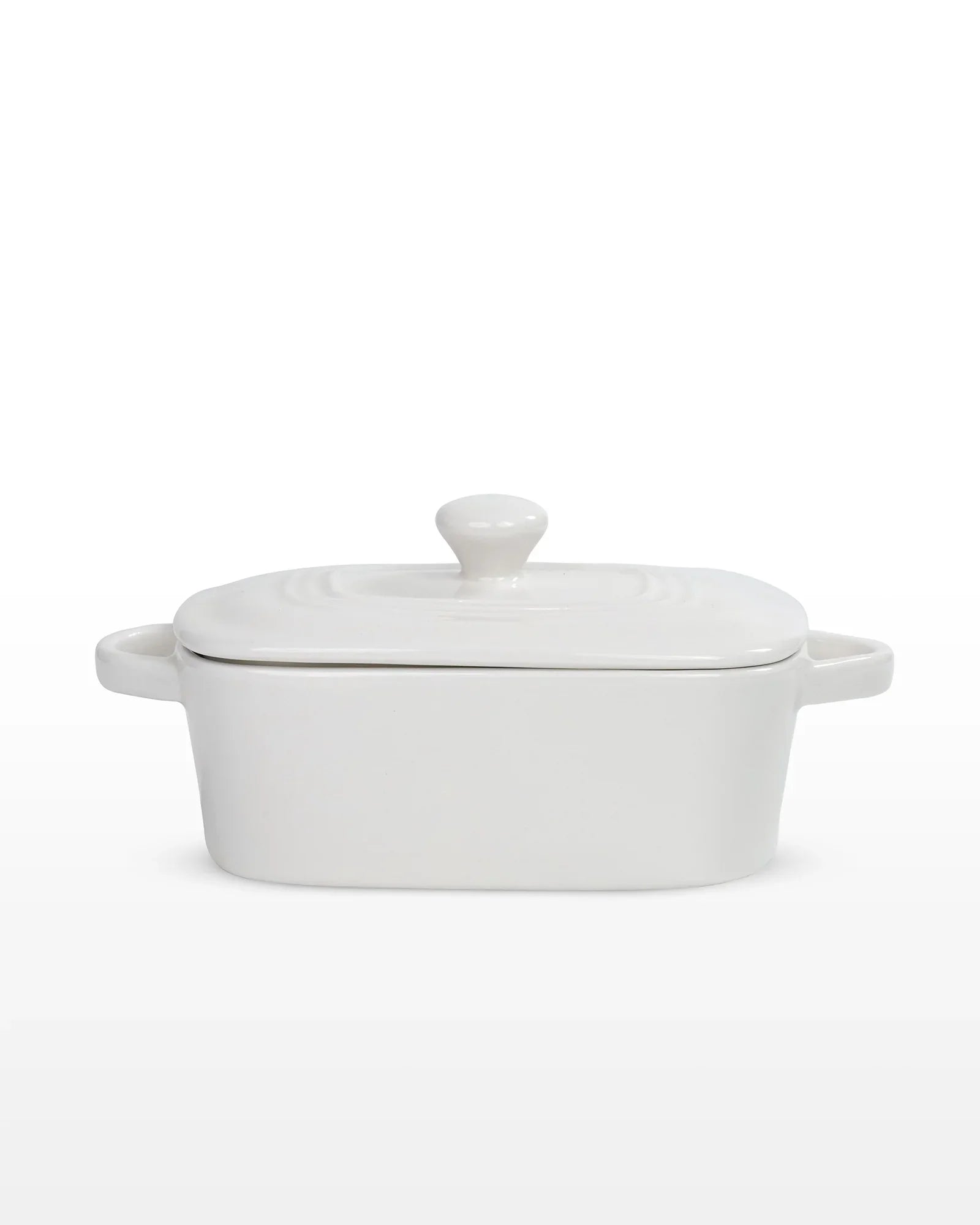 Prisma Fine Porcelain Rectangle Casserole – 14 cm | 400 ml Oven-to-Table Dish - Vola Global