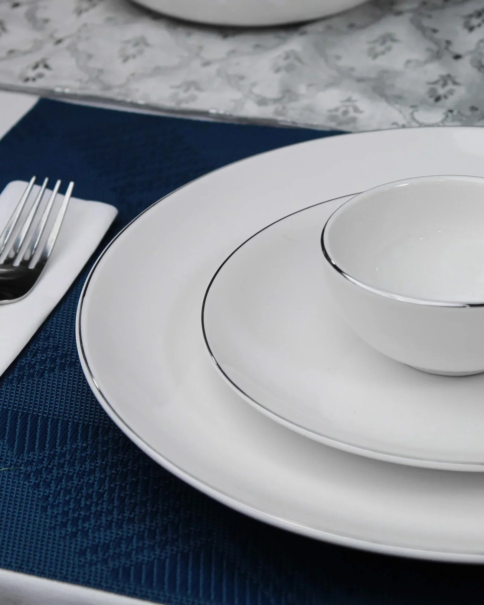 Gaj Royale 33-Piece Dinnerware Set – Elegant Fine Porcelain for Dining &amp; Gifting - Vola Global
