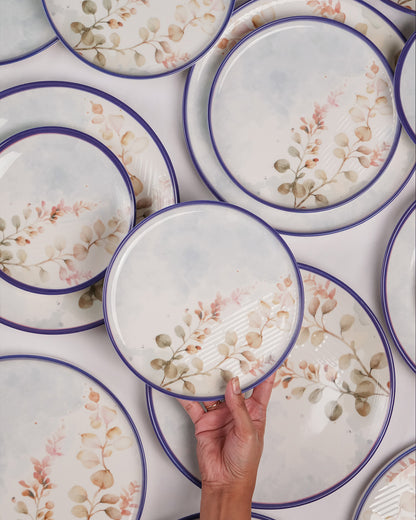 20 Pcs || Pixel Collection Dinnerware - Aspen Blue