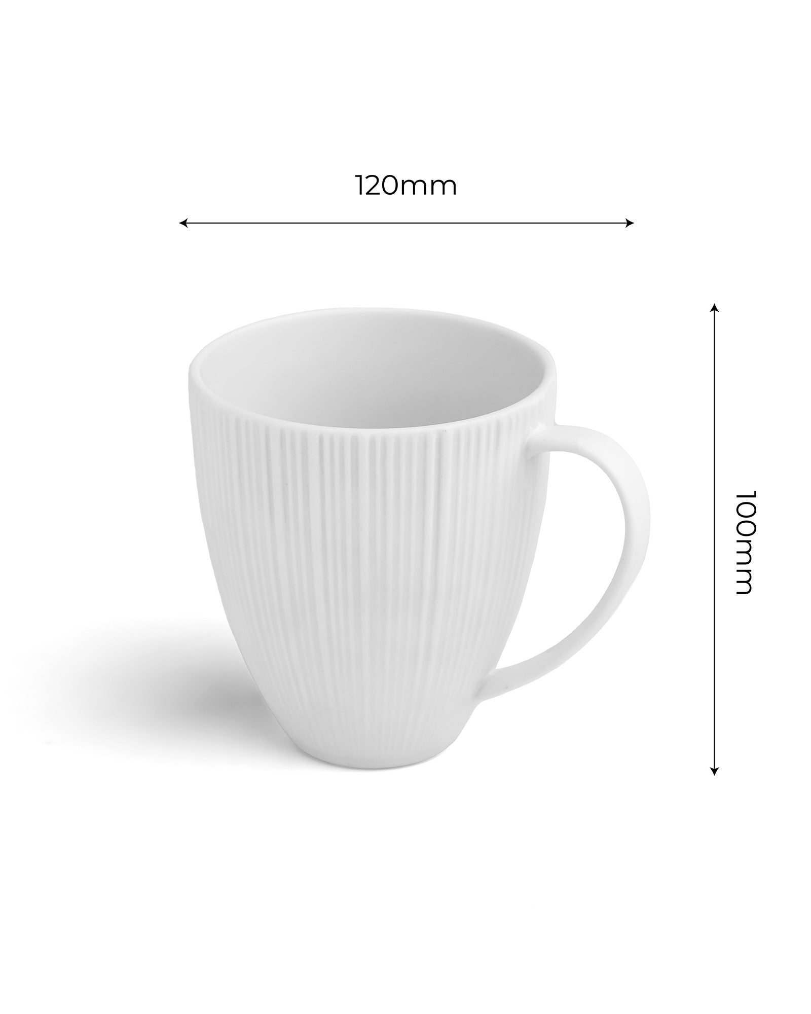 Vogue Collection 2 Diamond Mug &amp; 2 Coupe Bowl Set of 4 in Fine Porcelain