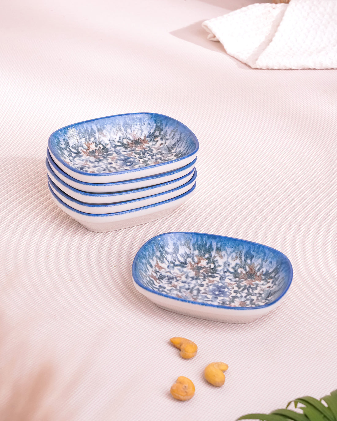 Marrakesh || Pixel Collection Rectangle Bowl_ Set of 6_12cm
