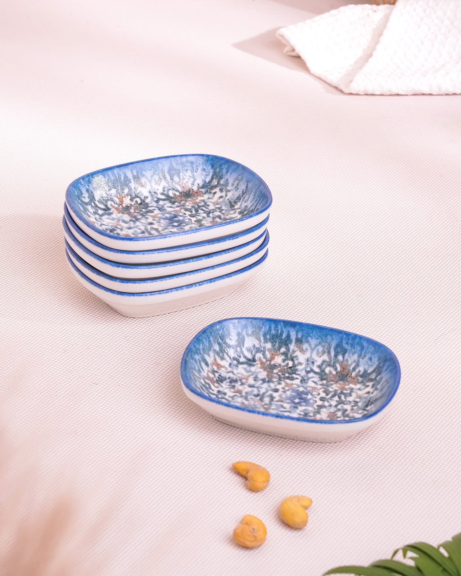 Marrakesh || Pixel Collection Rectangle Bowl_ Set of 6_12cm