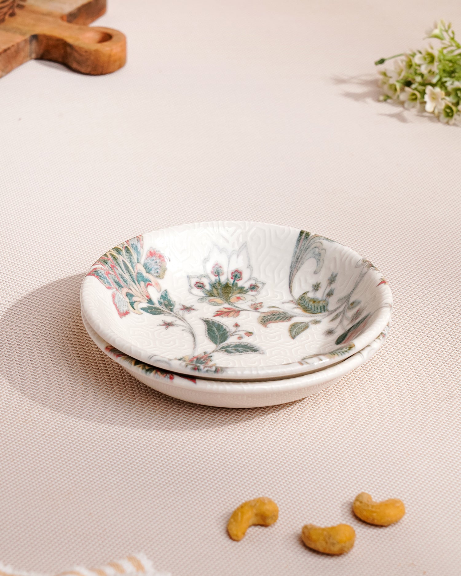 Jacobean / Set of 2 || Pixel Collection Chat Plate_Set of 2
