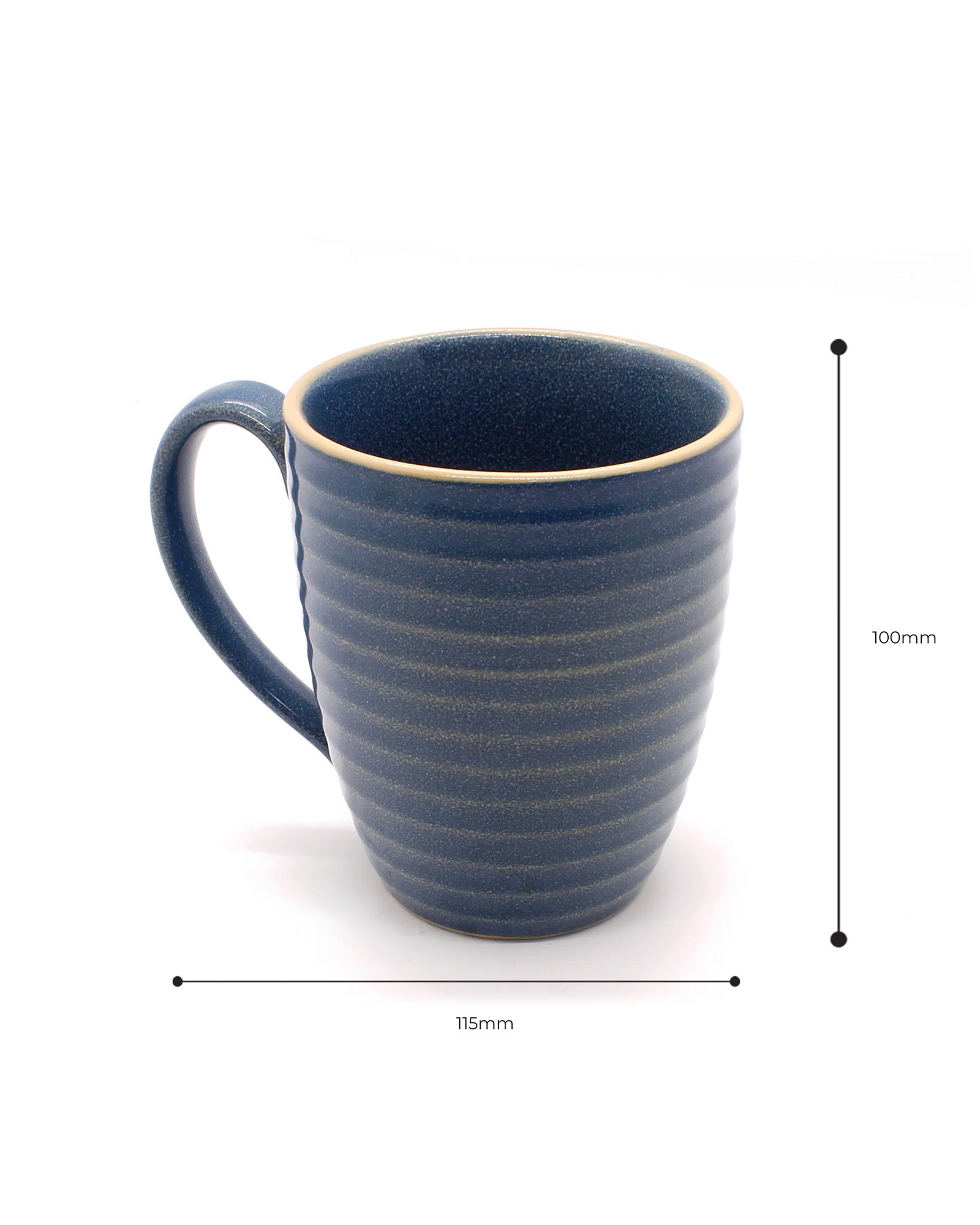 MEDIUM TEAL / Single * 300ml || Organic Porcelain Coffee Mug | Natural Colors