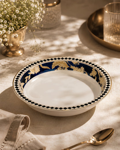 Vola Midnight Fleur Plate 21cm | Limited Edition 24 Carat Gold Rim
