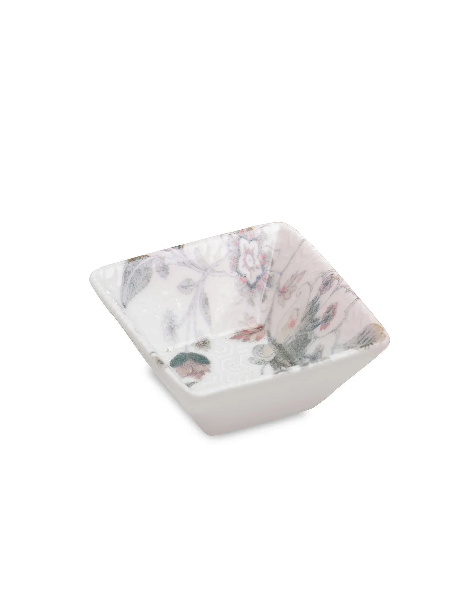 Pixel Edge Bowl Set of 6 – Elegant Fine Porcelain Bowls for Snacks - Vola Global
