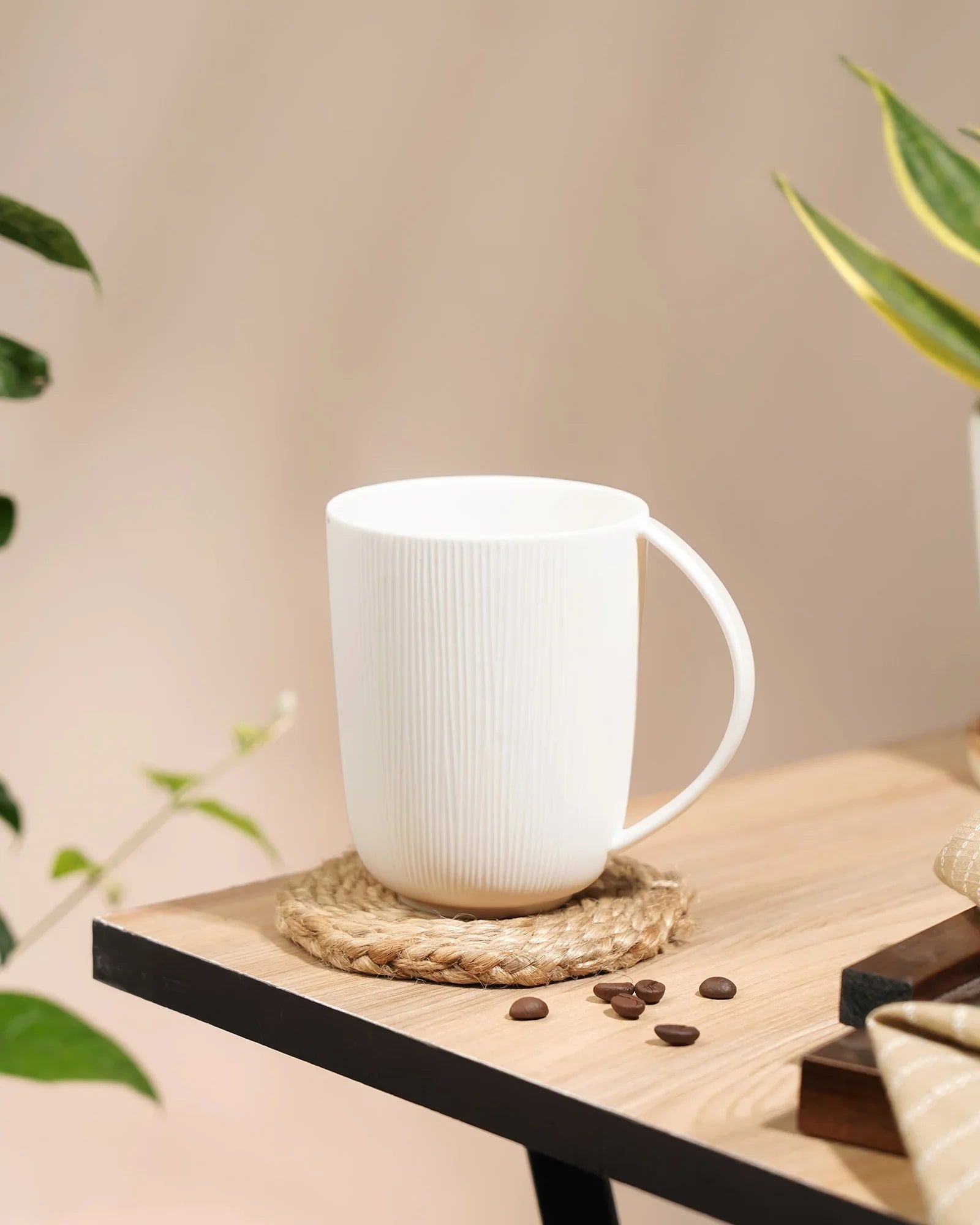 Vogue Series Conical Fine Porcelain Mug Set of 2 – Elegant Mugs for Tea &amp; Coffee - Vola Global
