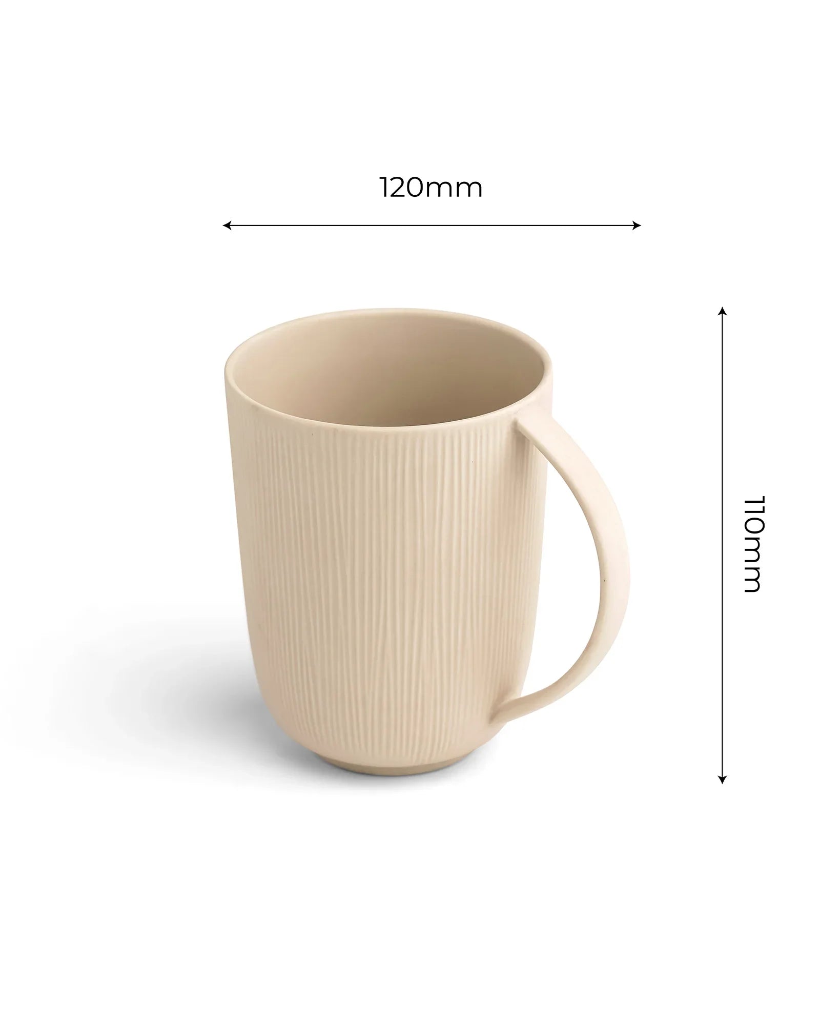 Vogue Series Conical Fine Porcelain Mug Set of 2 – Elegant Mugs for Tea &amp; Coffee - Vola Global