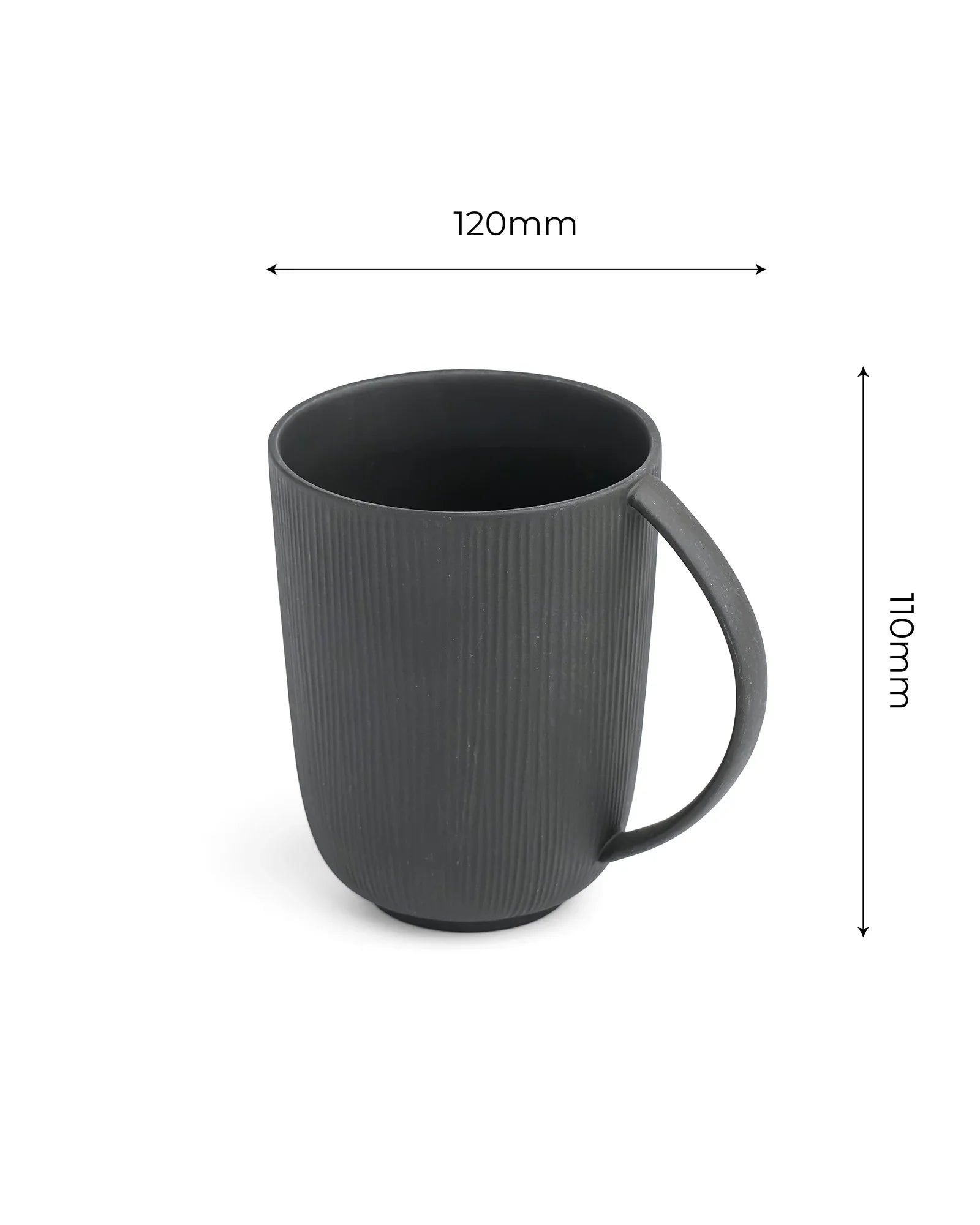 Vogue Series Conical Fine Porcelain Mug Set of 2 – Elegant Mugs for Tea &amp; Coffee - Vola Global