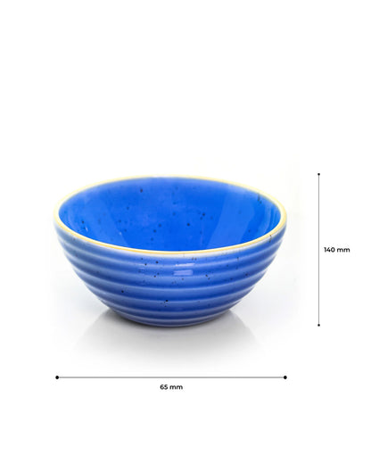 Crystal blue || Organic big bowl - Set of 2