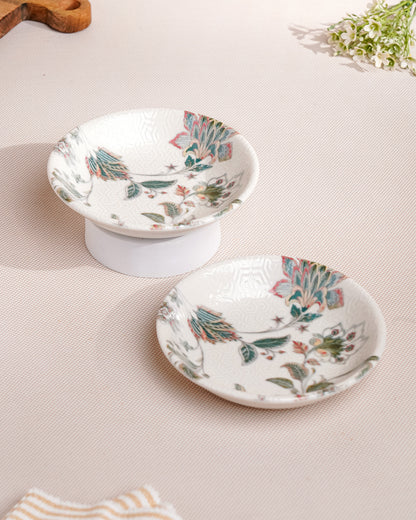 Jacobean / Set of 2 || Pixel Collection Chat Plate_Set of 2