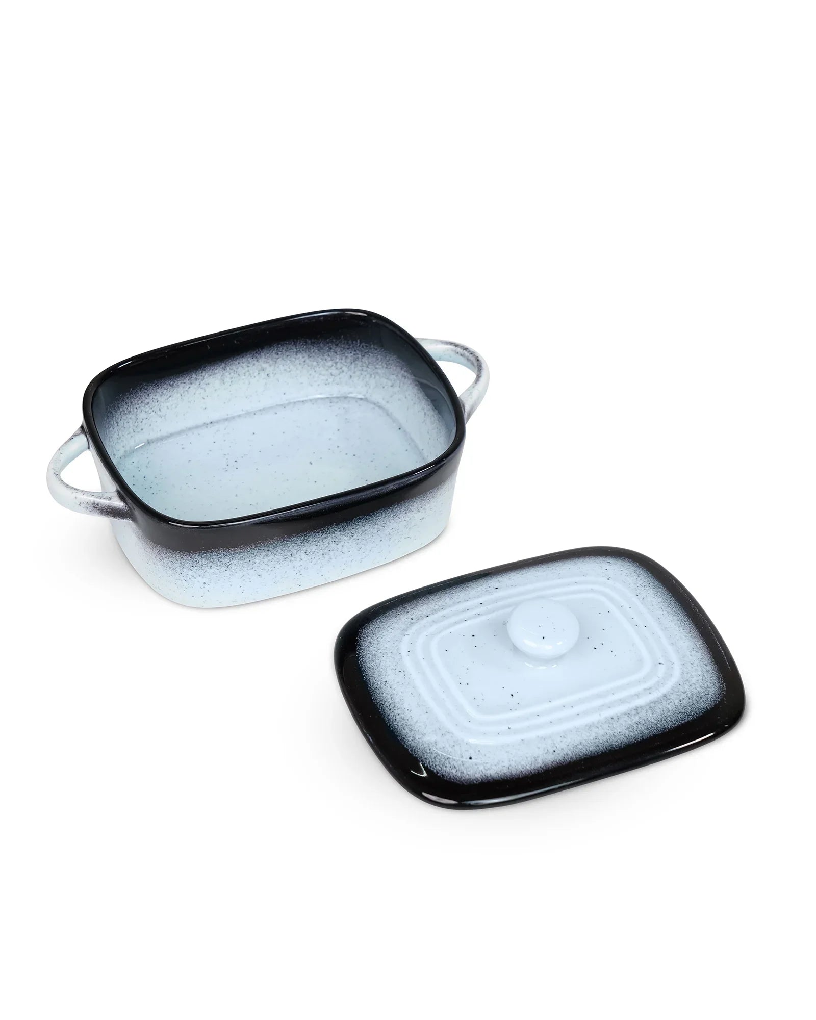 Prisma Fine Porcelain Rectangle Casserole – 14 cm | 400 ml Oven-to-Table Dish - Vola Global