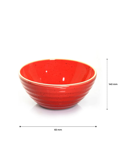 Chestnut red || Organic big bowl - Set of 2