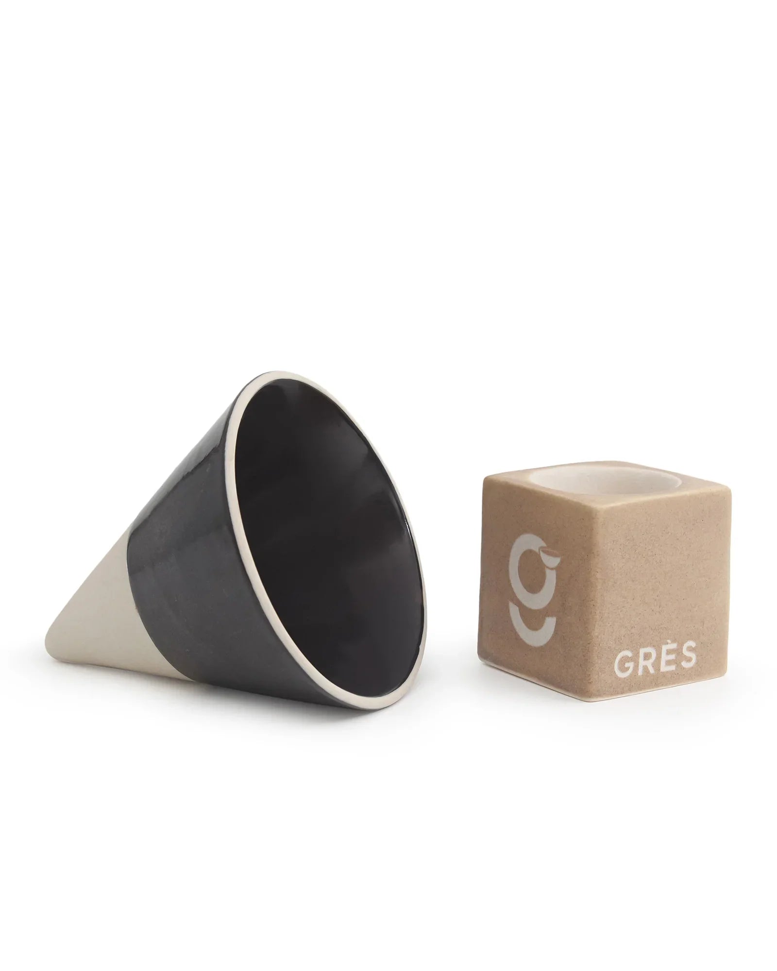 Elemental Shades Cone Mug – Matte Stoneware Coffee Mug in Earthy Tones - Vola Global