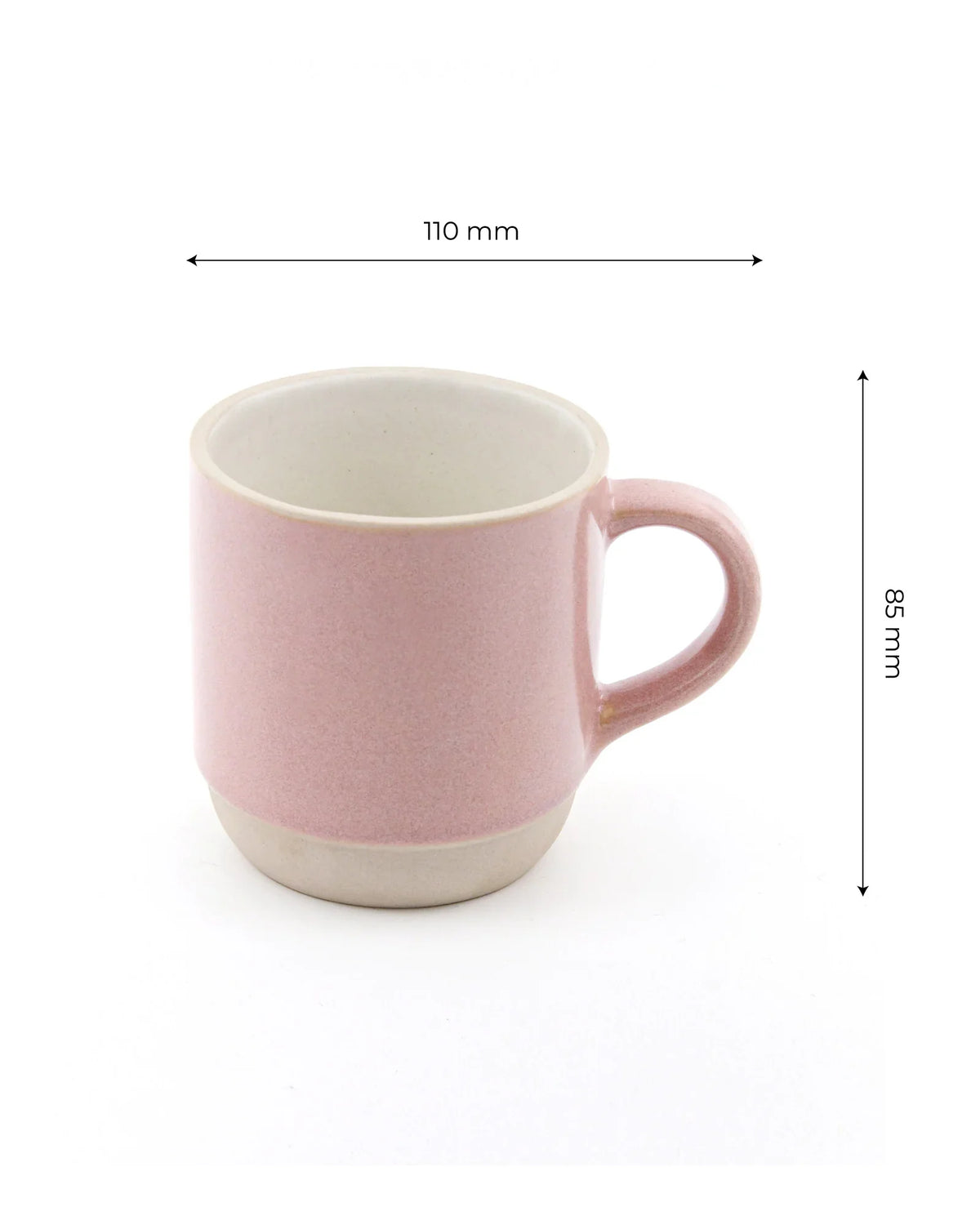 Elemental Shades Stoneware Mug – Matte Coffee &amp; Tea Mug in Earthy Tones (200 ml &amp; 260 ml) - Vola Global