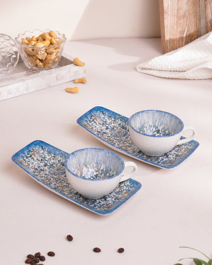 Marrakesh / Set of 4 || Pixel Collection Cup &amp; Saucer