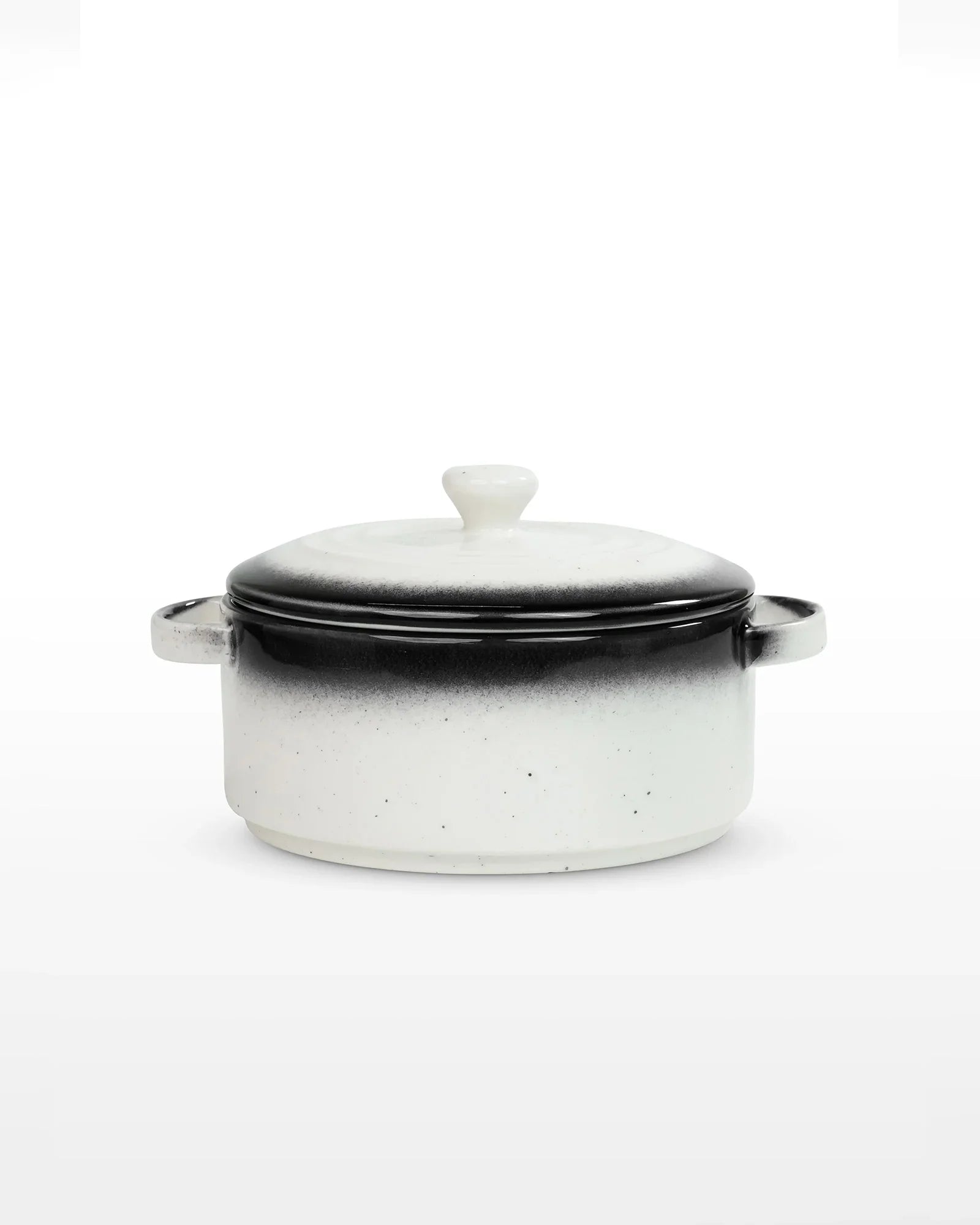 Prisma Fine Porcelain Round Casserole Set with Lids (10 cm, 12 cm &amp; 14 cm) – Cloudy Ivory Cook &amp; Serve - Vola Global